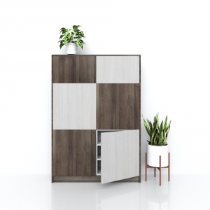 Tủ giày, Melamine - 1200x350x1760